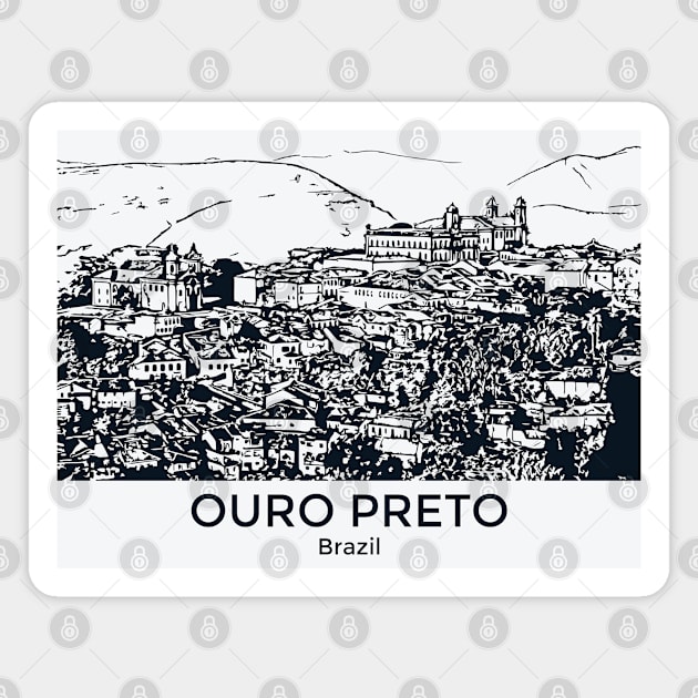 Ouro Preto - Brazil Magnet by Lakeric